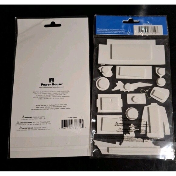 Paper House 3D Stickers Navy Military Sailor 2 Packs Scrapbook - Picture 4 of 6